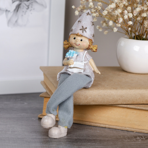 Фигурка Мальчик/Девочка висячие ножки / TD-114 /уп 2/240/