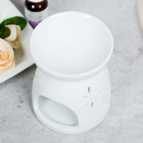 Аромалампа белая 9 см Цветок / XL-0003 /уп 4/120/