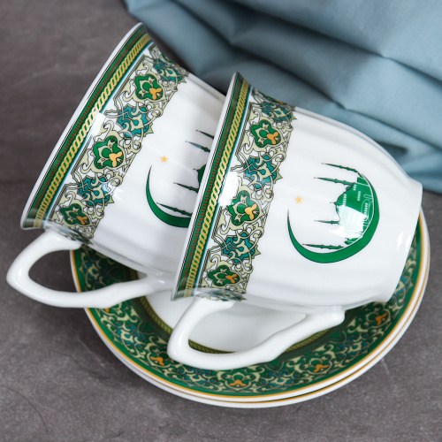 Чайный набор 13 предметов 250 мл 800 мл / ZSV02-13G 220 /уп 4/ Муслим Костяной 