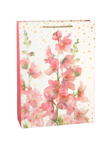 Пакет подарочный 31x42x12см Цветы / 3652XL /уп 12/300/210г