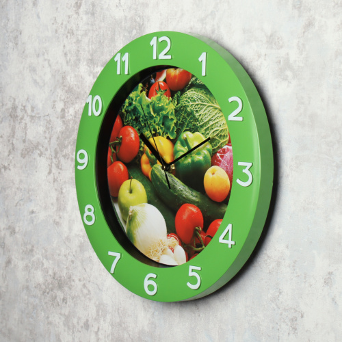 Часы настенные 32 см Овощи / NE-517-3 /уп 20/