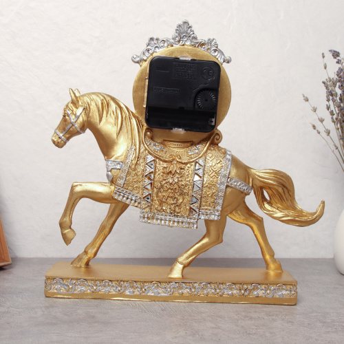 Часы статуэтка Лошадь 23 см / 9116 /уп 16/