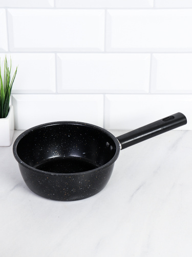 Ковш 1 л ручка бакелит / RSD-60 /уп 50/ антипригарное/ 0,32/ 17(16)х6,5/ Черный Гранит