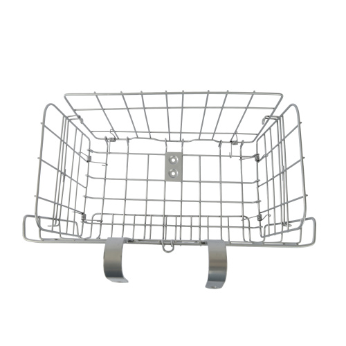 Корзина для велосипеда складная серебряная. / 1DVMI-12 / уп 30
