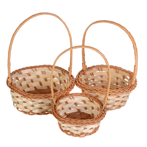 Корзина плетеная 3 штуки набор / GN295-14 /уп 200/*