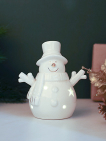 Фигурка Снеговик с подсветкой 10 см новогодний / FP23679 /уп 72/LED