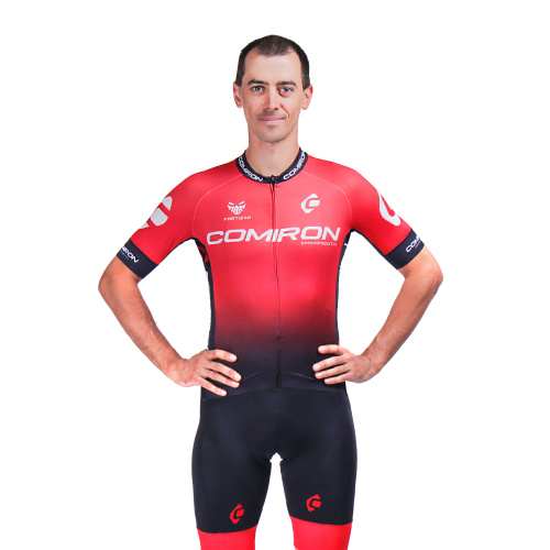 Веломайка/джерси красная спина и грудь / CM-001 Размер XL /уп 1/