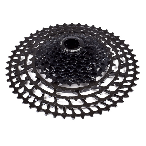Кассета SUNSHINE MTB ультралегкая. 12 скоростей. 11-50T. HR12-50SL. чёрный цвет, 32-50T CNC алюминий 365 г /уп 10/