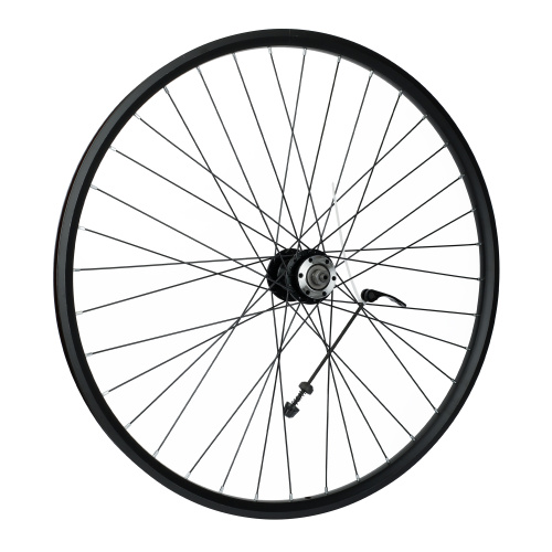 Колесо заднее, 27.5 дюймов в сборе. алюминиевый обод. алюминиевая втулка. 36H. под трещетку. диск тормоза. быстросъем/ уп 10 /