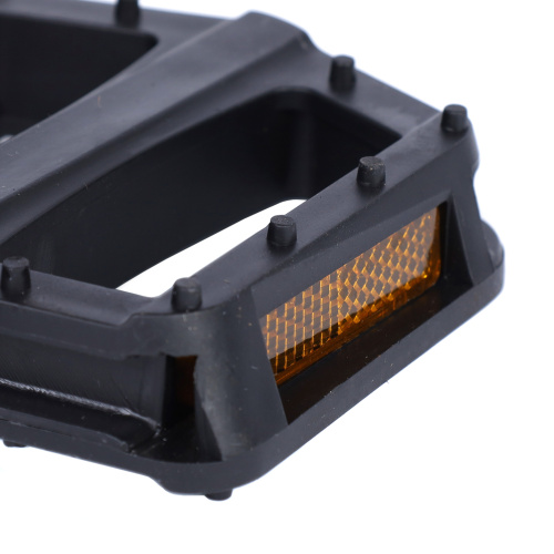 Педаль для MTB MIXIEER MX-P873, полипропилен чёрный, ось из бористой стали, рефлектор., 96х96мм, 9/16, 1 пара. /уп 50/