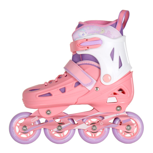 Роликовые коньки COMIRON / 199 L /уп 6/ (39-42) розовые