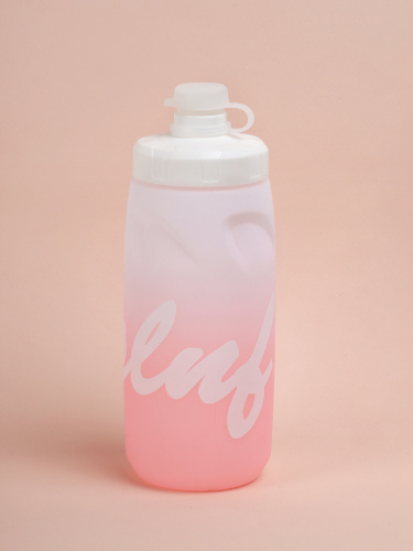 Набор бутылка для воды COMIRON ESLNF с держателем  620мл. Двухцветная с пылевой силиконовой крышкой. Розовый /уп50/