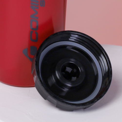 Бутылка велосипедная COMIRON RACE1 гоночная, силиконовый клапан +уплотнитель, пищевой PP, BPA-free, цвет Red 550ml/ уп100