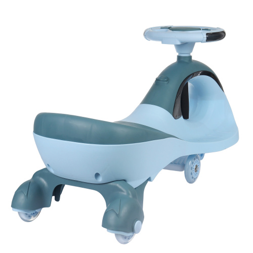 Толокар COMIRON QT-8098/светящиеся полиуретановые колеса 90 мм/ Синий/уп4