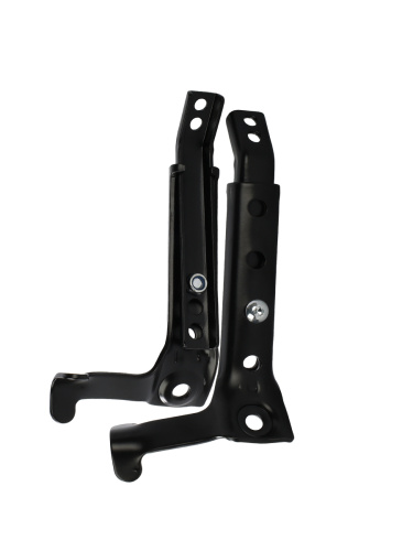 Комплект опорных колес с кронштейнами для двухколесных велосипедов 16"-24" пластиковые колеса Белый 2шт/ HF-014-WH / уп 20