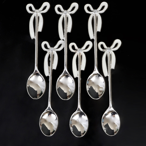 Ложки в наборе 7 предметов / 270-10 -серебро /уп 100/