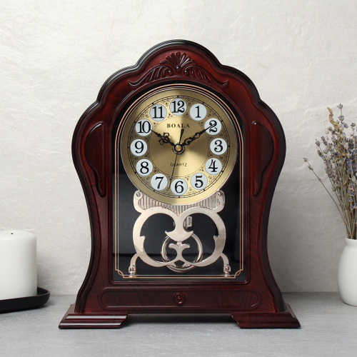 Часы настольные 29 см / T2897-1 /уп 20/коричневые