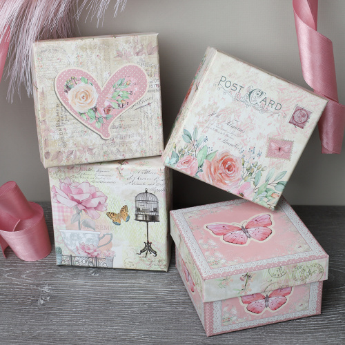 Коробка подарочная 9х9 см / S111-SY592 /уп 12/216/микс