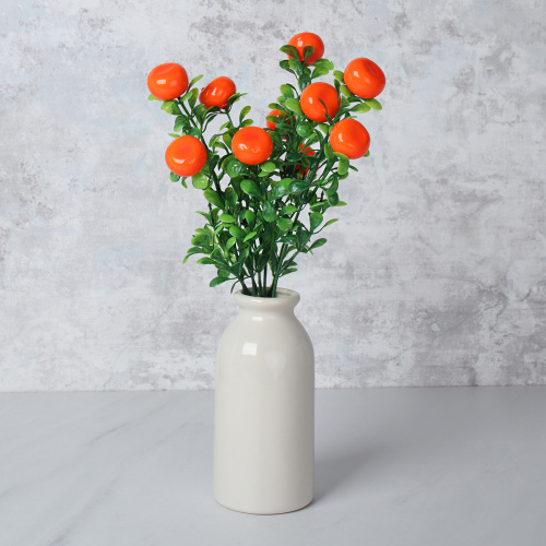 Растение искусственное Ягода/Мандарин 33 см / CW465 /уп 2/200/800/ микс