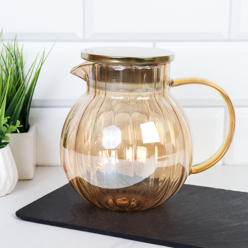 Кувшин 1200 мл / LCWJ7023 /уп 48/Металлическая крышка