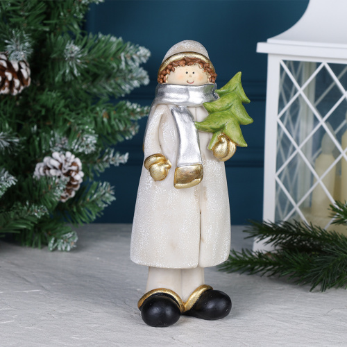 Фигурка Мальчик/Девочка 23 см / S2191 /уп 2/84/Новый год