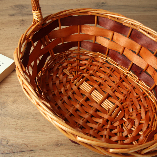 Корзина плетеная 3 штуки 37х30х12/32х24х10/26х20х9 см / S/3 B1 /уп 28/овальная