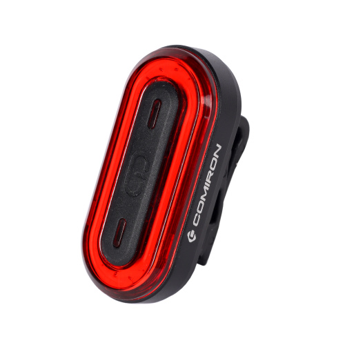 Фонарь задний COMIRON "TAILGUARD" корпус: алюминий, свет: 30COB, 400mAh, 6 режимов, Type-C, функция памяти, вес 33гр /уп100/