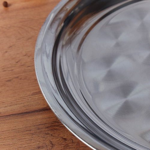 Поднос круглый 30 см металл /h=2.5 / HD-585 /уп 100/ 0.218