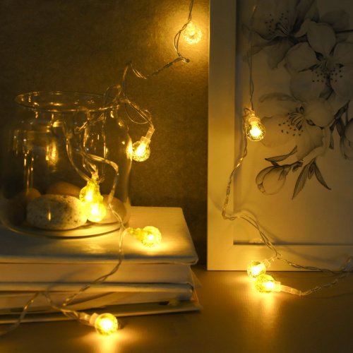 Гирлянда 3 м 20 LED Шарики с пузырьками / GN1 /уп 100/стекло