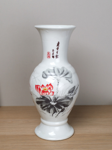 Ваза 25 см Цветы / WRF-120-2 /уп 11/738722