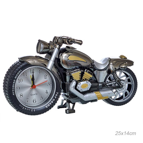 Часы настольные Мотоцикл 25х14 см / YF169A /уп 72/