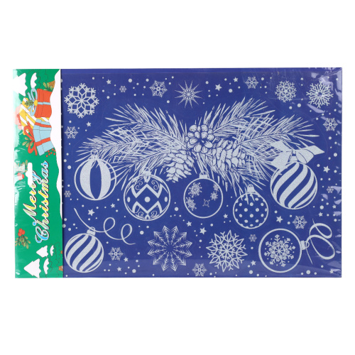 Наклейка новогодняя / 1306 /уп 12/300/ микс