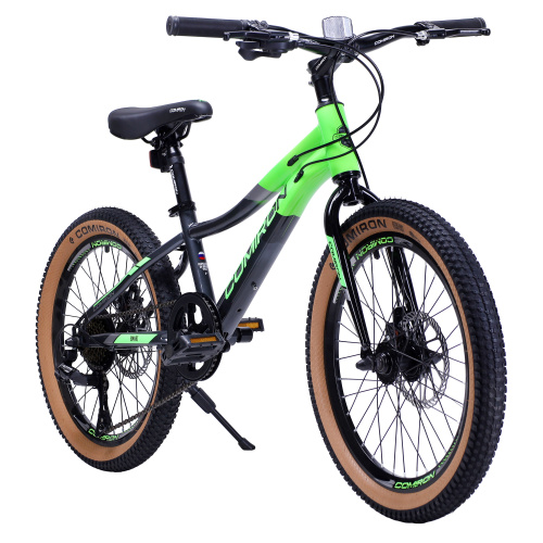 Велосипед 20" рама 10" 7sp COMIRON SMART ригид зелёный
