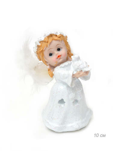Фигурка Ангел 10 см / QТ34 /уп 4/144/крылья перо