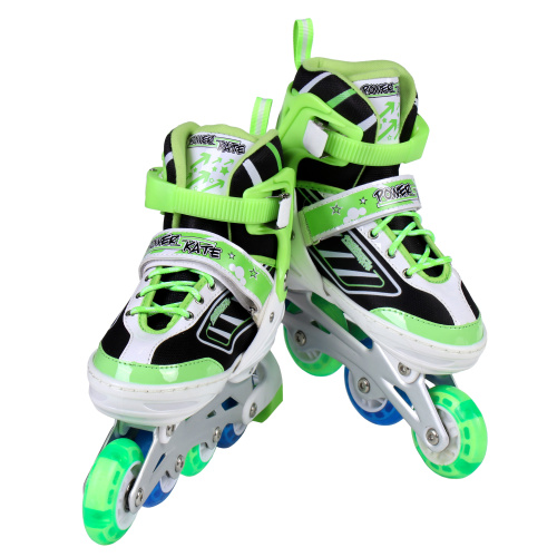 Роликовые коньки POWER / 5600 M /уп 6/ (35-38) зеленые