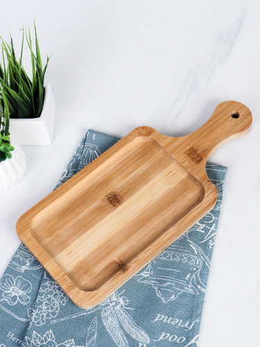 Доска для сервировки 14х32х1,5 см / DSH-604 /уп 80/ бамбук