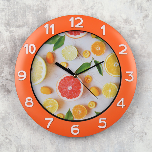 Часы настенные 32 см Фрукты / NE-517-2 /уп 20/