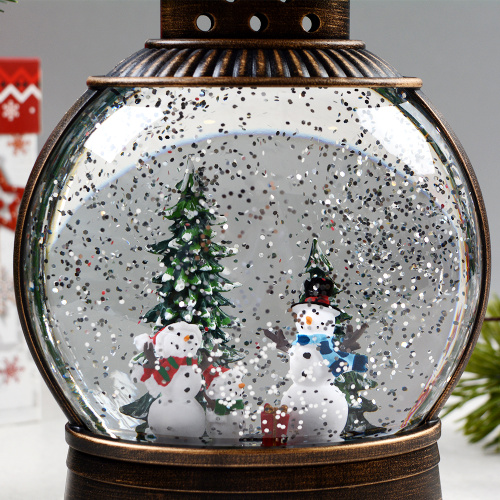 Светильник настольный новогодний 12х7,5х24 см / NG206-19 /уп 12/ музыкальный