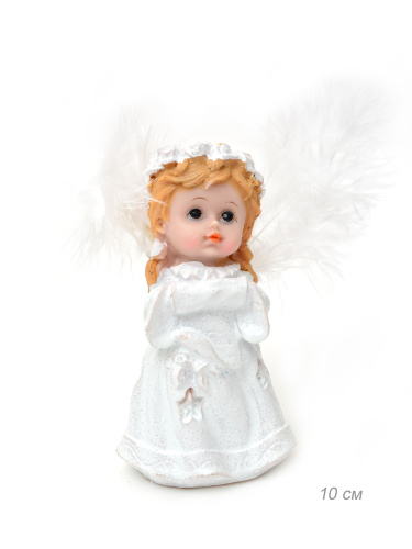 Фигурка Ангел 10 см / QТ34 /уп 4/144/крылья перо