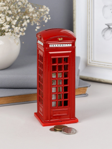 Сувенир Телефонная будка 14 см / YR-114 /уп 100/
