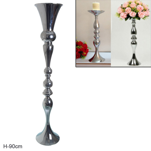 Ваза для декорации 90 см / F352 /уп 24/ серебро+