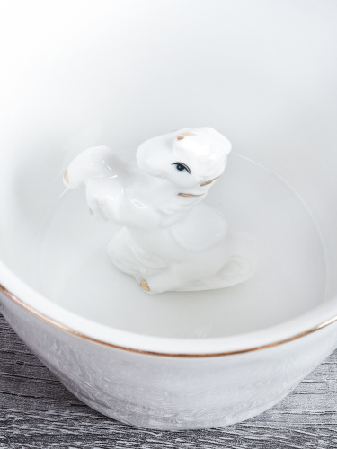 Кружка 400 мл Лошадь 14 см / B5477 /уп 48/Символ года 2026/ костяной фарфор