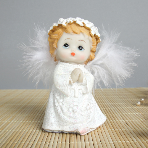 Фигурка Ангел 10 см / H007 /уп 4/192/крылья перо