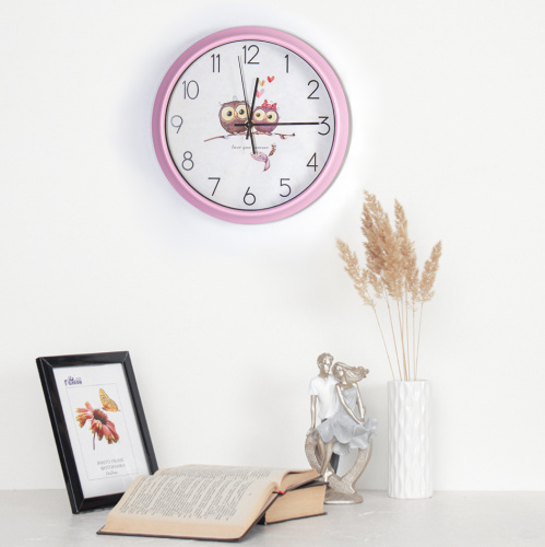 Часы настенные Совушки 26 см / 381-37 /уп 40/