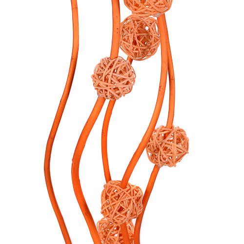 Сухоцвет набор 5 штук 150 см (китте 4 см.15 шт) / 0410-1 /уп 75/ оранжевый