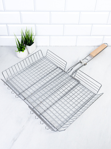 Решетка - гриль глубокая 41х32х65 см Хром / RGX-4132 /уп 20/ 0,91