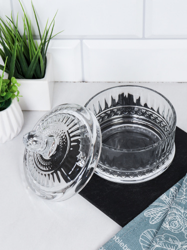 Сахарница 500 мл / JYTGZ-003/L1  /уп 24/