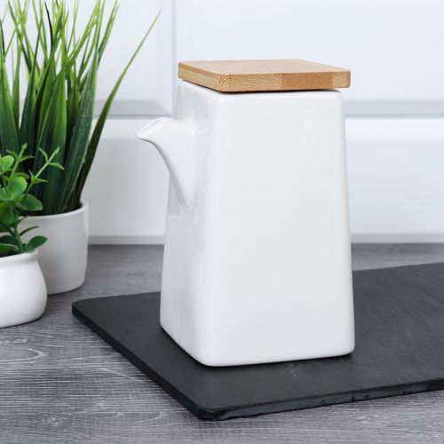 Кувшин соусник для жидких специй 300 мл / CF389 /уп 48/белый