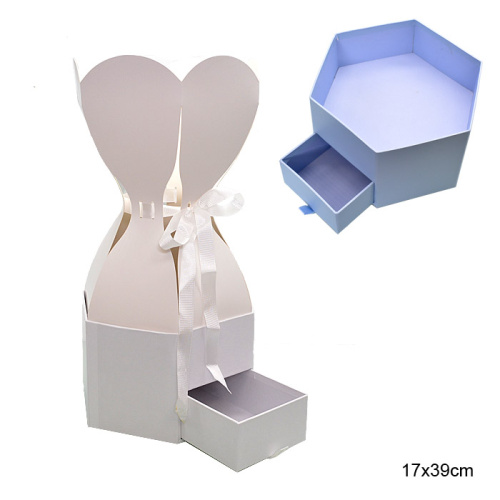 Коробка подарочная для цветов / 9475 /уп 48/ АКЦИЯ