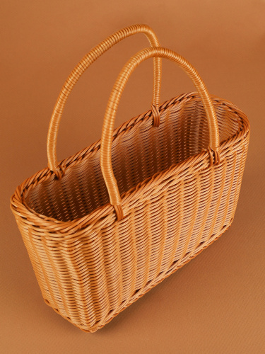 Корзина плетеная пластик 32x15x20 см / SGS-01 /уп 50/